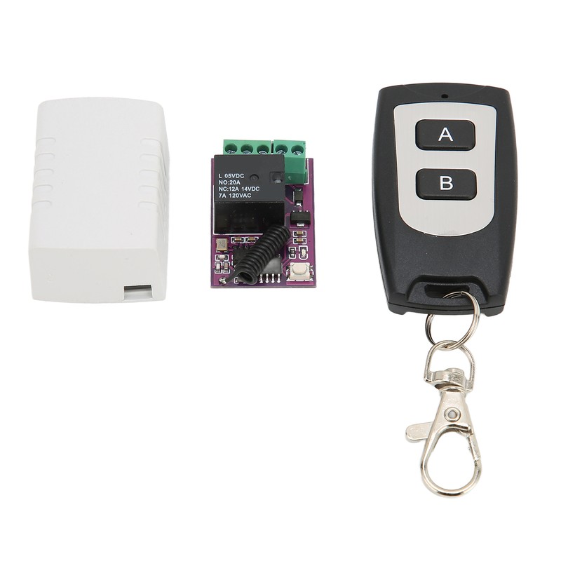 Remote Control Relay Switch 20A Mini Relay Wireless Switch for