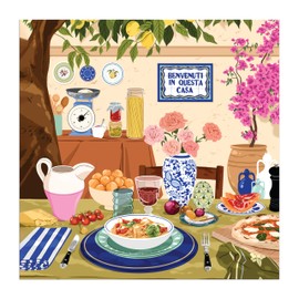 Galison Tuscan Afternoon – 500 Piece Jigsaw Puzzle Featuring Beautiful Artwork of A Tuscan Al Fresco Lunch
