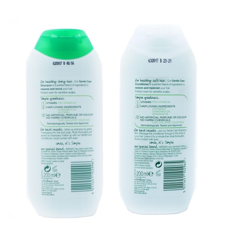Simple Kind to Hair Shampoo and Conditioner 200ml