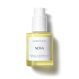 HERBIVORE Nova 15% Vitamin C + Turmeric Brightening Serum for Dark Spots, Hyperpigmentation + Even Skin Tone | Vegan, Plant-Based, Cruelty-Free, 30 mL