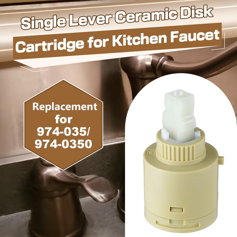 Enhon Single Lever Ceramic Disk Cartridge Compatible with 974-035/974-0350, Compatible