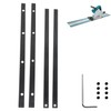 Track Saw Guide Rail Connector Kit, 2-Pack, Compatible with Makita,