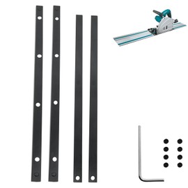 Track Saw Guide Rail Connector Kit, 2-Pack, Compatible with Makita, Festool, WEN, for Long Cuts