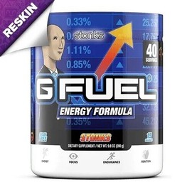 G FUEL Stonks Limited Edition (Blood Orange) Powder Energy Formula - 40 Servings