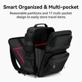 CROSSGEAR Travel Laptop Backpack, TSA Friendly Carry On Luggage Airline Approved, 15.6-16 Inch Laptop Casual Daypack for Men, Multi-Pocket, USB Port, Water Resistant Business Work Backpack