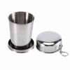 S/M/L Stainless Steel Folding Cup Portable Stackable Folding Cup for