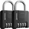 Combination Padlock - Heavy Duty Weatherproof 4 Digit Combination Lock