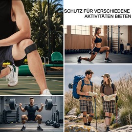 Origintek Patellar Tendon Bandage with Adjustable Wheel - Adjustable Patella Knee Support for Men & Women - For Jumping Knee, Sports, Running, Hiking, Fitness, Basketball, Tennis - Size S