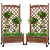 Best Choice Products Set of 2 48in Wood Planter Box