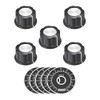 sourcing map Plastic Potentiometer Rotary Knob 6mm Insert Shaft with