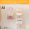 Yuyetuyo ﻿5 Tier Hanging Closet Organizer Separable Hanging Closet Shelves