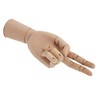 Flexible Wooden Hand Model Moveable Wooden Artists Manikin Hand Figure