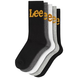 Lee Unisex Sport Mens and Womens Wicking Breathable Casual Walking Athletic Sock, Blacks/CharcoalMarl/White/Grey Marl, 8.5-11