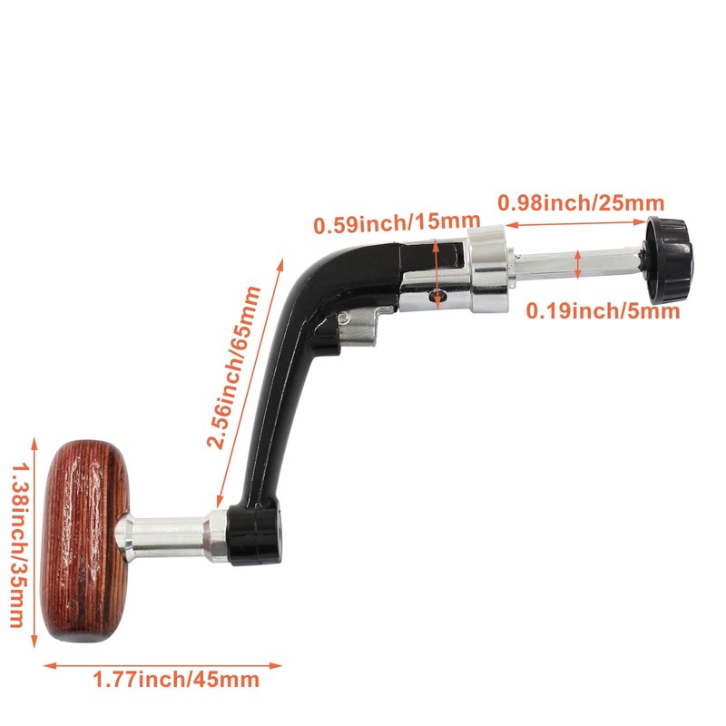 Cionyce 2 Pcs Spinning Reel Handle, Fishing Reel Handle Replacement