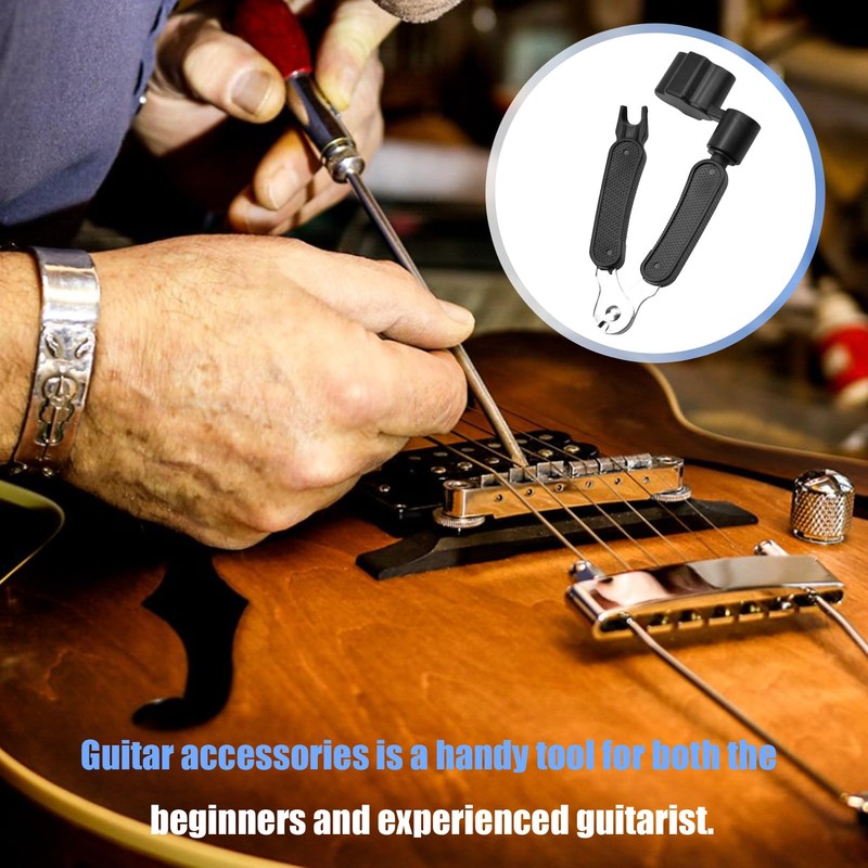 1 Pcs Guitar String Winder Cutter and Bridge Pin Puller,3-in-1
