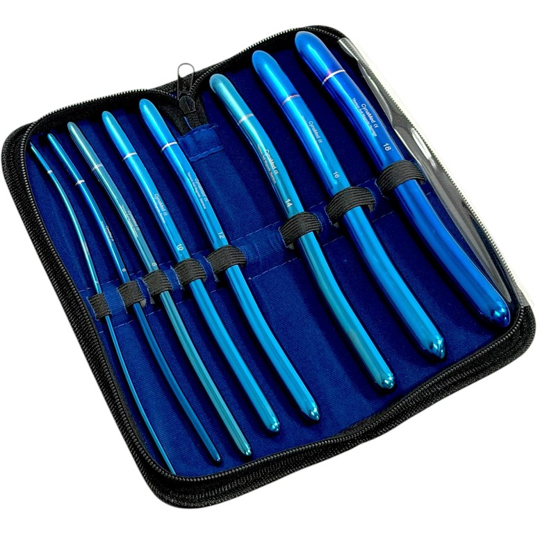 New Premium Hegar Dilator Sound Set Ultrasmooth Titanium Coated 8