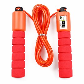 ZooooM ZM-JR3879-RD Jump Rope with Counter for Training, Approx. 11.3 inches (287 cm), Red