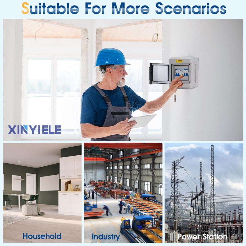 XINYIELE Outdoor Circuit Breaker Box,Power Distribution Box,Circuit Breaker Panels,Sub Panel
