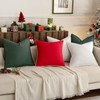 MIULEE Pack of 2 Christmas Dark Green Pillow Covers 18x18