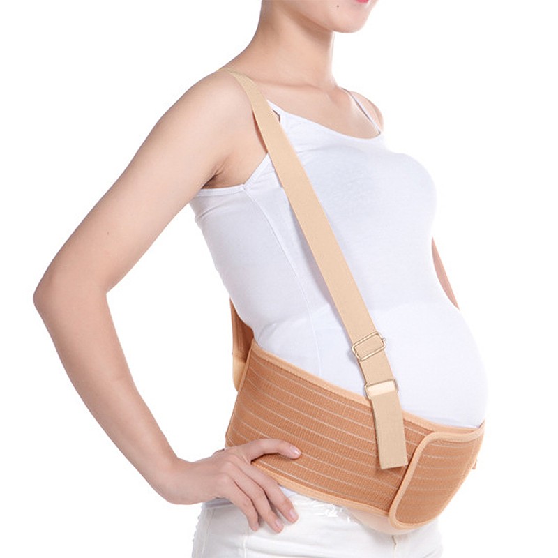 Maternity Belt Pregnancy Support Breathable Adjustment Shoulder Postpartum BeltKhaki