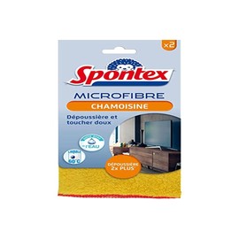 Spontex - Microfibre Cleaning Cloths - 2 Microfibers That Remove Twice More Dust* - Soft to the Touch