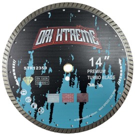 ORIXTREME 14Inch Diamond Saw Blade,Turbo Rim General Purpose Blade Dry/Wet Cutting Concrete,Reinforced Concrete, Masonry, Brick, Block,Stone 1"-20mm Arbor