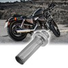 X AUTOHAUX Motorcycle Exhaust Silencer Exhaust Pipe Silver Tone 150mm