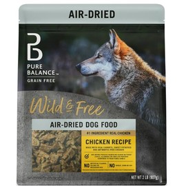 Pure Balance Air Dried Dog Food Beef Recipe For All Breeds, Grain Free Natural Nutrition With Grassfed Meat, High Protein Shredded Food For Sensitive Stomach, No Soy, No Corn, Dog Meal (2 LB, Chicken)