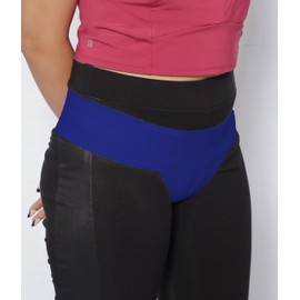 Femme Jock - Cinturón ortopédico para mujer, cintura útero para vejiga prolapsa o caída, varicositis vulvar, recuperación posparto, sínfisis pubis, dolor por disfunción, cintura baja (azul zafiro,