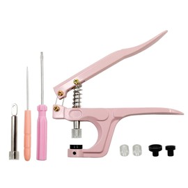LIANHATA Handy Press Set, Compatible with T8, T5, T3, DIY, Handicrafts, Sewing Snaps, Buttons, Easy Installation, Plastic Bags, Clothes, Tables (Pink)