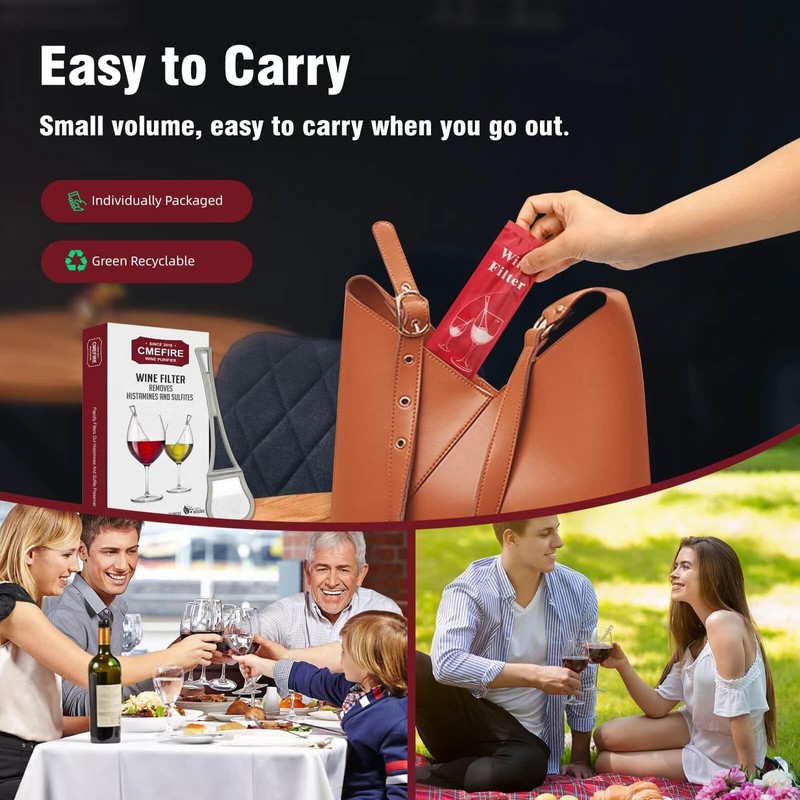 Wine Filters Sulfites Histamines Purifier Wands: May Reduce and Alleviate