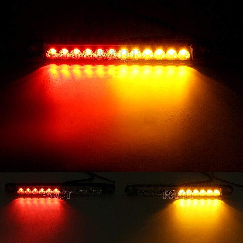 PSEQT 10" LED Trailer Tail Light Bar + Brake Stop