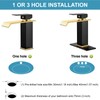 Midanya Waterfall Bathroom Faucets, Single Handle 1 Hole Bathroom Sink