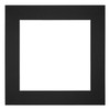 yd. Passepartout 25x25cm/13x13cm Karton Schwarz Rand 6cm Gerade