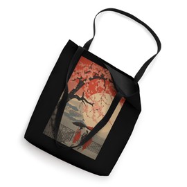 Cherry Blossom Sakura Japanese Graphical Art Sakura Tote Bag