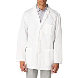 Dickies mens Everyday Scrubs 31 Inch medical lab coats, White, X-Small US