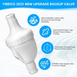 YIBEICO Upgraded Backup Valve Replacement for Polaris Vac-Sweep 360 Pool Cleaner, Line Back up Valve for Zodiac 9-100-1200