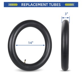 GICOOL 3.00-14” (90/100-14) Dirt Bike Replacement Inner Tubes, 2 Pack with TR4 Valve Stem, Fits for 110cc 125cc 140cc 150cc 160cc Dirt Bikes Pit Bikes