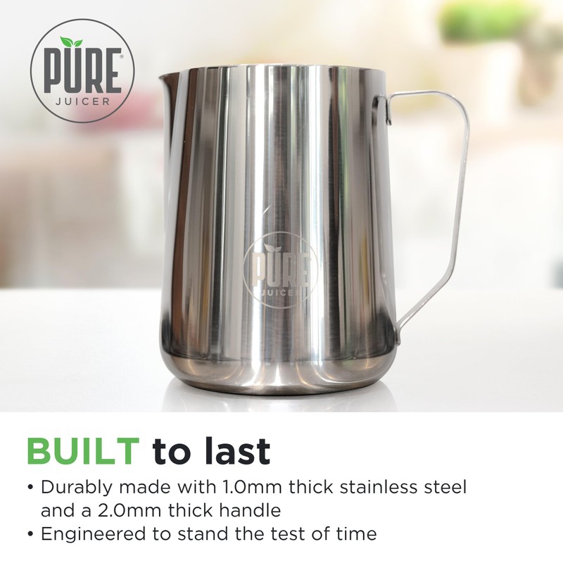 PURE Stainless Steel Pitcher - 2L Water Pitcher - Durable