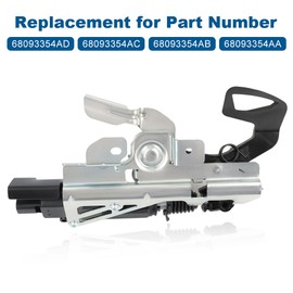 WMPHE Tailgate Lock Latch Actuator Compatible with Ram 1500 Classic 2500 3500 2013-2022 Replacement for 68093354AD 68093354AC