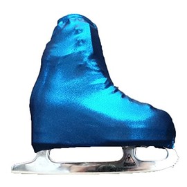 Kami-So Ice Skating Metallic Boot Covers Skatewear (Royal, Child)