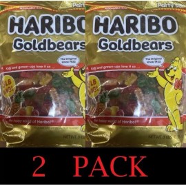 Haribo Gummy Bears Fruit Chewy Candy Gummi ~ Goldbears 48 oz Bag - 3 LBS 2 PACK
