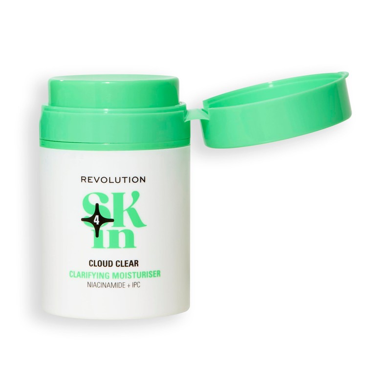 Revolution SKin, Cloudy Clear Clarifying Moisturiser, Leichte Feuchtigkeitscreme mit Niacinamid,