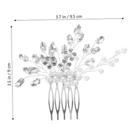 OATIPHO Bridal Rhinestone Hair Comb for Weddings Elegant Headpiece for Brides and Bridesmaids Lightweight Hair Accessory for Special Occasions and Prom for Women