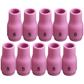 RIVERWELD TIG Alumina Nozzle Ceramic Cups 13N09 5# 5/16" 8.0mm Orifice Fit PTA SR DB WP 9 17 18 20 25 26 TIG Welding Torch Accessories Pack of 10
