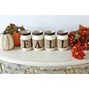 Mason Jars Set Fall Decor Centerpiece | Brown Burlap Tabletop