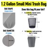 1.2 Gallon 120 Clear Small Trash Bags Bathroom 1 Gallon