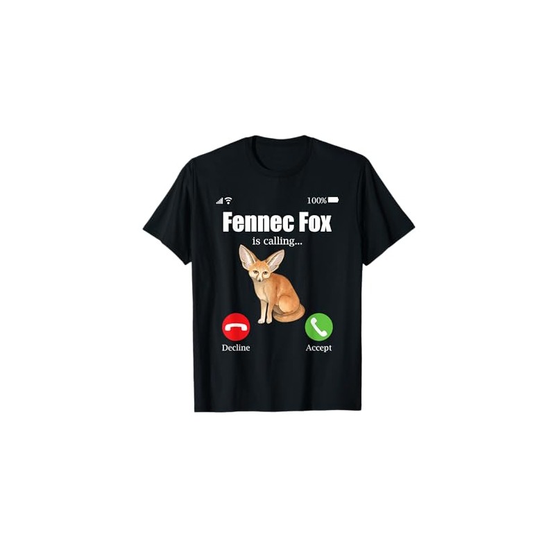 Fennec Fox Cute Fennic Foxes Fenec Animal Fox Lover T-Shirt