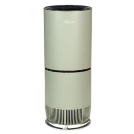 Hunter Fan Company HP670 True HEPA Air Purifier for Allergies, Removes Dust, Smoke, Mold, and Pollen, Covers up to 195 Sq. Ft., Digital Tall Tower, Sage