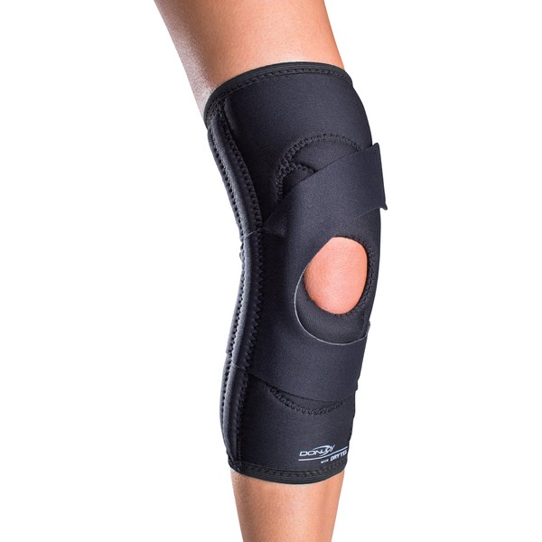 DonJoy Lateral J Patella Knee Support Brace Without Hinge: Drytex, Right Leg, Large